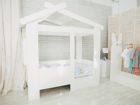 Кровать детская Теремок без ящика белая в Чебаркуле - chebarkul.magazinmebel.ru | фото - изображение 1