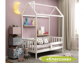 Кровать Домик Аист-1 Классика белый 1600х800 в Чебаркуле - chebarkul.magazinmebel.ru | фото