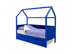 Кровать-домик мягкий Svogen с ящиками синий в Чебаркуле - chebarkul.magazinmebel.ru | фото