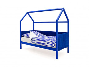 Кровать-домик мягкий Svogen синий в Чебаркуле - chebarkul.magazinmebel.ru | фото