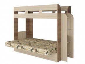 Кровать двухъярусная Карамель 75 шимо ткань савана в Чебаркуле - chebarkul.magazinmebel.ru | фото - изображение 2