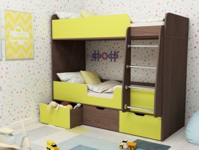 Кровать двухъярусная Малыш двойняшка бодега-лайм в Чебаркуле - chebarkul.magazinmebel.ru | фото - изображение 1