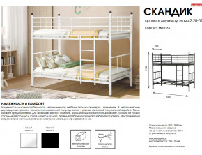 Кровать двухъярусная Скандик 42.20-01 в Чебаркуле - chebarkul.magazinmebel.ru | фото - изображение 2