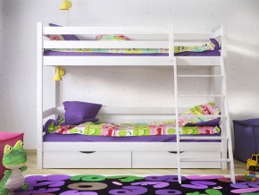Кровать двухъярусная Сонечка с ящиками и лестницей в Чебаркуле - chebarkul.magazinmebel.ru | фото - изображение 2
