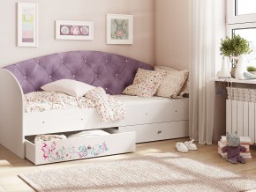 Кровать Эльза Белый-фиолетовый в Чебаркуле - chebarkul.magazinmebel.ru | фото - изображение 1