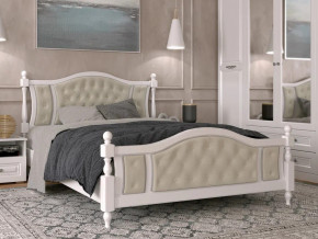 Кровать Жасмин 1400 Белый античный в Чебаркуле - chebarkul.magazinmebel.ru | фото - изображение 1