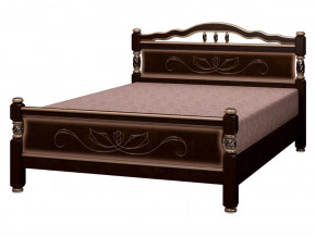 Кровать Карина-5 1200 Орех тёмный с тонировкой в Чебаркуле - chebarkul.magazinmebel.ru | фото - изображение 2
