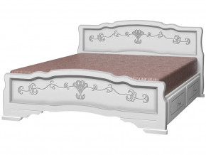 Кровать Карина-6 с 2-мя ящиками 1400 Белый жемчуг в Чебаркуле - chebarkul.magazinmebel.ru | фото - изображение 2