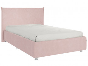 Кровать Квест 1200 велюр нежно-розовый в Чебаркуле - chebarkul.magazinmebel.ru | фото