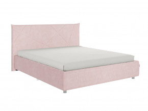 Кровать Квест 1600 велюр нежно-розовый в Чебаркуле - chebarkul.magazinmebel.ru | фото