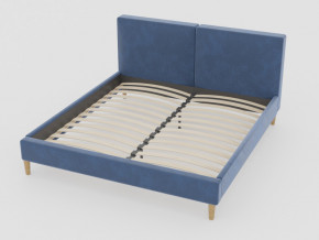 Кровать Линси 1200 синий в Чебаркуле - chebarkul.magazinmebel.ru | фото - изображение 1