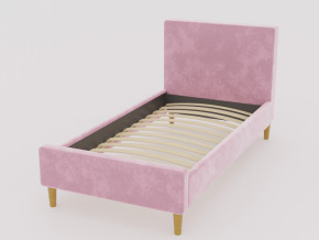 Кровать Линси 900 розовый в Чебаркуле - chebarkul.magazinmebel.ru | фото - изображение 1