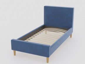 Кровать Линси 900 синий в Чебаркуле - chebarkul.magazinmebel.ru | фото - изображение 1