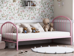 Кровать металлическая Эвора Розовый в Чебаркуле - chebarkul.magazinmebel.ru | фото