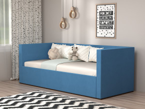 Кровать мягкая с подъёмным механизмом арт. 030 синий в Чебаркуле - chebarkul.magazinmebel.ru | фото