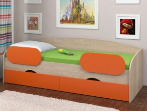 Кровать Соня 2 сонома-оранжевый в Чебаркуле - chebarkul.magazinmebel.ru | фото - изображение 2