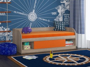 Кровать Соня 4 сонома-оранжевый в Чебаркуле - chebarkul.magazinmebel.ru | фото