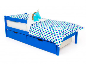 Кровать Svogen classic с ящиками и бортиком синий в Чебаркуле - chebarkul.magazinmebel.ru | фото - изображение 1