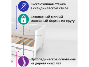 Кровать-тахта мягкая Svogen с бортиком бежевый в Чебаркуле - chebarkul.magazinmebel.ru | фото - изображение 2