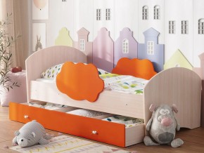 Кровать Тучка с ящиком дуб-оранж в Чебаркуле - chebarkul.magazinmebel.ru | фото