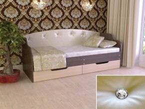Кровать Юниор Тип 2 Венге/дуб молочный 800х1600 в Чебаркуле - chebarkul.magazinmebel.ru | фото