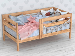 Кроватка-софа 1600х800 одинарный бортик Массив Версаль в Чебаркуле - chebarkul.magazinmebel.ru | фото - изображение 1