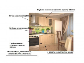 Кухонный гарнитур 2 Грецкий орех 1000 в Чебаркуле - chebarkul.magazinmebel.ru | фото - изображение 2