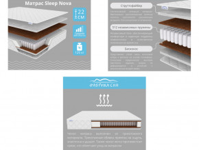 Матрас Sleep Nova шириной 1400 мм в Чебаркуле - chebarkul.magazinmebel.ru | фото - изображение 2