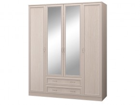 Шкаф 4-х дверный с зеркалом и ящиками в Чебаркуле - chebarkul.magazinmebel.ru | фото