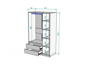 Шкаф Malta light H298 Белый в Чебаркуле - chebarkul.magazinmebel.ru | фото - изображение 2