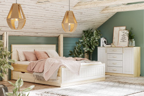 Спальня Оливия с комодом в Чебаркуле - chebarkul.magazinmebel.ru | фото - изображение 1