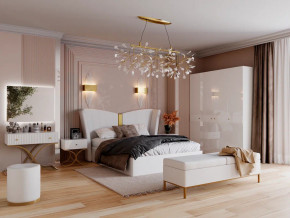 Спальня Рише белый глянец с перламутром в Чебаркуле - chebarkul.magazinmebel.ru | фото