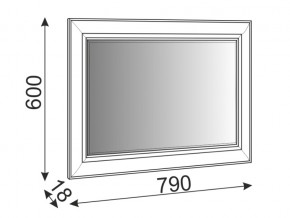 Зеркало Саванна М07 в Чебаркуле - chebarkul.magazinmebel.ru | фото - изображение 2